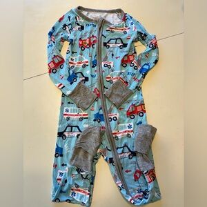 Little Sleepies To The Rescue zippy / romper size 2T